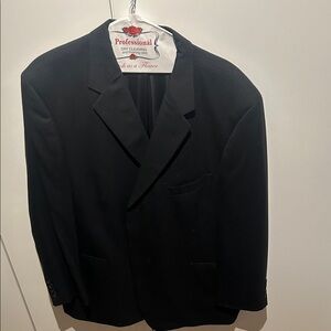 Pierre Cardin Men's Black Single-Breasted Blazer